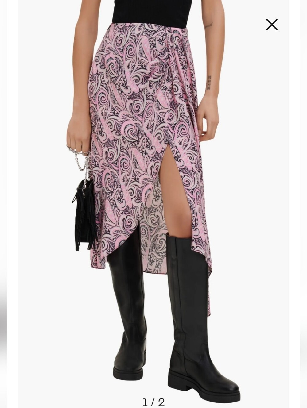 Maje asymmetric skirt